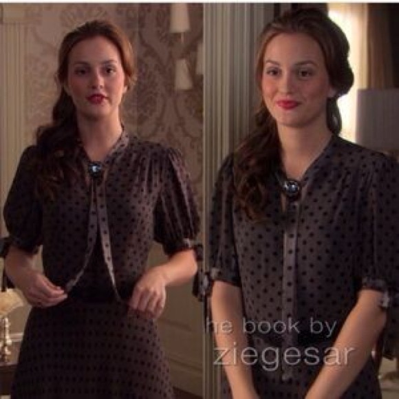 Blair Waldorf Milly Polkadot Silk Dress - Picture 1 of 5